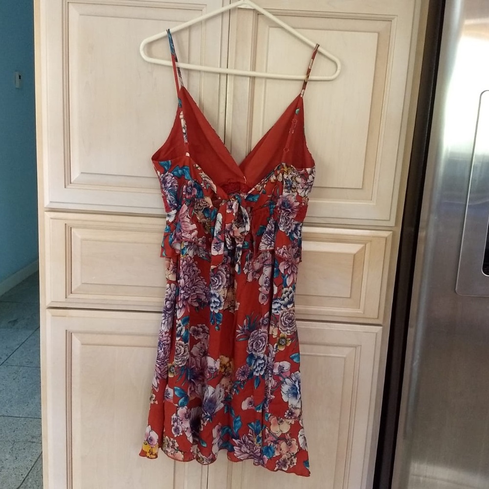 [LIKE 🆕] Band Of Gypsies: Red Floral Dress - Picture 5 of 7
